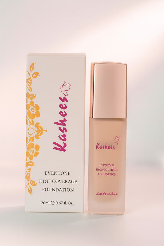 Kashees Liquid Foundation – Ivory Shade, 20ml, Full Coverage Makeup Base