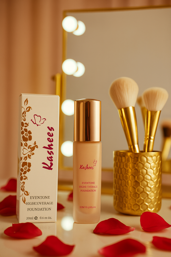 Kashees Liquid Foundation – Ivory Shade, 20ml, Full Coverage Makeup Base